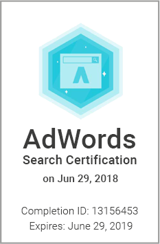 Siegel: Google AdWords Search Certification