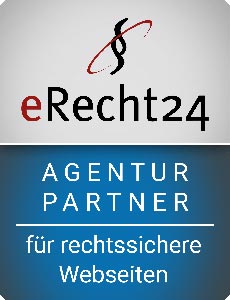 Siegel: eRecht24 Agentur Partner für rechtssichere Webseiten